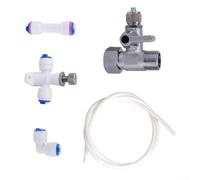 Juego de tuberías de filtro de agua, 2 unidades, para cafeteras y máquinas de hielo, material PES resistente, fácil instalación, compatible con diversos electrodomésticos, color blanco (juego de tubos