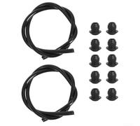 Juego de tubo de combustible y anillo de bloqueo de repuesto para máquina de corte de bordes FS80 72 y motosierra diseñada para varios modelos de la serie FS, FC y SR