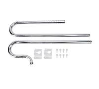 Juego de Tubos de Acero Inoxidable para Filtro de Entrada y Salida de Agua para Acuario, desnatador de Superficie de Agua, Tubo de Metal con Forma de Lirio sin película desengrasante de 12/16 mm