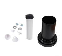 Juego de tubos de conexión para cisterna para Geberit Duofix universal WC Frame Kit de conector de entrada y salida para colgar en la pared con cubierta de cromo satinado juego de tubos de conexión