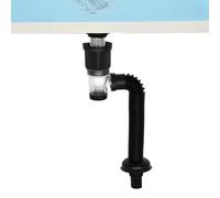Juego de tubos de desagüe para lavabo, tapón de olor y resistente al agua, flexible expandible para inodoro, cocina y bañera