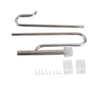 Juego de Tubos de Entrada y Salida, Tubo de Lirio de Acuario de Acero Inoxidable con desnatador de Superficie, Tubo de Salida de Entrada de Metal para pecera de Acero Inoxidable (Salida de 12 mm con