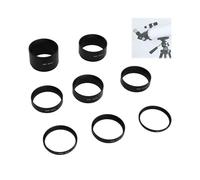 Juego de tubos de extensión de telescopio, 8 piezas M48 x 0.75 kit de tubo de extensión de longitud de rosca 3 5 7 10 12 15 20 30 mm anillo extensible para fotografía de telescopio astronómico