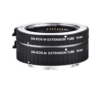 Juego de Tubos de extensión Macro de Enfoque automático de 10 mm + 16 mm para cámaras DSLR (DG-EOS M)