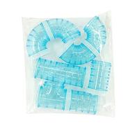 Juego de tubos de hámster, kit de tubería transparente, tubo de túnel de conexión de juguete, cerdo de Guinea Alemán