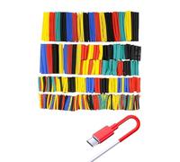 Juego de tubos termorretráctiles de 328 piezas, conectores termorretráctiles impermeables, juego de cinta aislante de colores, perfecto para aislamiento eléctrico, reparaciones de cables y conexiones