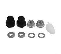 Juego de tuerca de bloqueo de conexión de motor de cubo de bicicleta eléctrica, arandela y cubierta protectora (12 mm trasera)
