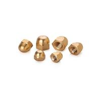 Juego de tuercas bellotas de latón, 1-10 piezas M3 M4 M5 M6 M8 M10 M12 M14 M16 M18 M20 Tuercas ciegas de cobre for una fijación segura(M4 10pcs)