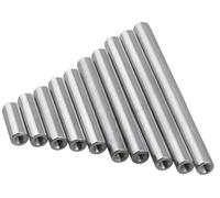 Juego de tuercas de acoplamiento de aluminio de 10 piezas M2 M2.5 M3 M4 M5 M6 M8 - Espaciador de separación redondo for tornillos de máquina(M3x50mm)