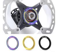 Juego de tuercas de anillo de bloqueo y cubierta para juegos de ruedas Campagnolo CP con rosca M34xP0.75 Especificación para frenos de disco de bloqueo central (color)