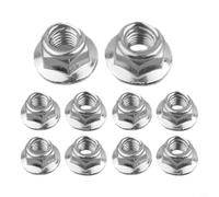 Juego de tuercas de junta protectora, 10 piezas para recortadora de césped a batería y piezas de repuesto inalámbricas para cortacésped