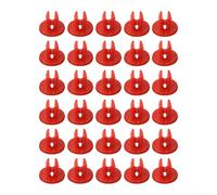 Juego de tuercas de protección debajo del cuerpo 30 piezas para tornillos de plástico Ford, cierres de tuerca de nailon, número de pieza W702438S300, paquete a presión, cabeza redonda, diámetro de