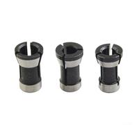 Juego de tuercas de tornillo M15 y portabrocas para fresadora eléctrica o fresadora, acero al carbono, se adapta a brocas de 6 mm, 6,35 mm, 8 mm, 2 unidades, negro (6 mm)