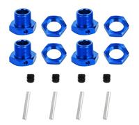 Juego de tuercas hexagonales de aleación de aluminio de 17 mm para Arrma 1/8 Typhon 6S 1/7 Mojave Felony Infraction Limitless, reemplaza #ARAC9416#ARAC9763#ARA311035 (azul)