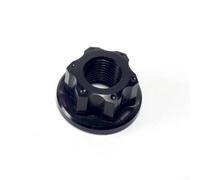 Juego de tuercas para eje de rueda trasera de bicicleta para niños, estilo vintage, tradicional, 2 piezas, M10 x 1 0, hechas de material de aleación de aluminio (sin logotipo)