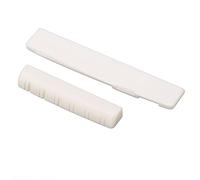 Juego de Tuercas para Guitarra, Repuesto de Sillín de Puente Ranurado de Hueso de Buey, Guitarras Acústicas de 12 Cuerdas, Color Marfil
