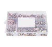 Juego de tuercas remachadoras ciegas, 300 piezas, accesorios de hardware verticales de acero zincado en color, tuercas remachadoras galvanizadas antioxidantes para placas y tubos