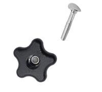 Juego de tuercas y tornillos pentangulares para cortacésped, cortador de césped, ventilador de nieve, sujetadores permanentes con plan de instalación rápida, presentación sin óxido contra la oxidación