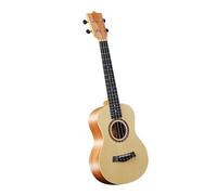 Juego De Ukelele 26 Pulgadas Con Tapa Sólida Y Bordes Material Caoba Abeto Ukelele