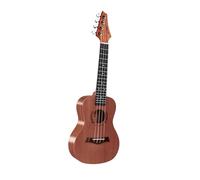 Juego De Ukelele Tapa Sólida Estilo Rock Portátil 23 Pulgadas Para Principiantes Y Adultos Ukelele(Vintage color)
