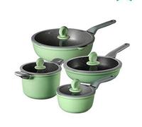 Juego de Utensilios de Cocina, Olla para Sopa, sartén, Herramienta de Cocina Antiadherente, Cocina de Inducción, Fideos con Leche, Wok, cazuela