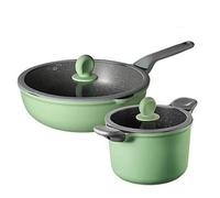 Juego de Utensilios de Cocina, Olla para Sopa, sartén, Herramienta de Cocina Antiadherente, Cocina de Inducción, Fideos con Leche, Wok, cazuela