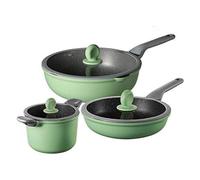 Juego de Utensilios de Cocina, Olla para Sopa, sartén, Herramienta de Cocina Antiadherente, Cocina de Inducción, Fideos con Leche, Wok, cazuela