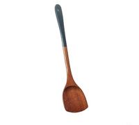 Juego de utensilios de madera con diseño de cuchara y pala para cocinar sin sartenes y preparación de comidas en casa o (39)