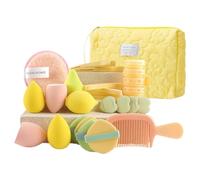 Juego De Utensilios De Maquillaje Completo Bolsa de Maquillaje con Esponjas