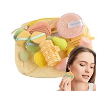 Juego De Utensilios De Maquillaje Completo - Kit con Esponja Aplicador y Polvos | Maletín Organizador de Accesorios Cosméticos Fácil de Usar para Regalo a Hija Madre o Esposa