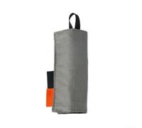 Juego de utensilios de senderismo ultraligero 13.7cm compacto para | Cabezales de acero inoxidable, mangos de titanio, agarre ergonómico, apto para lavavajillas, resistente a la corrosión (gris)
