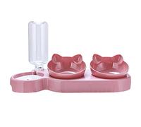 Juego de vajilla 3 en 1 para mascotas, cuenco de agua para perros, dispensador de agua antiderrames, cuenco de alimentación lenta para mascotas