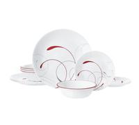 Juego de vajilla de 12 piezas Splendor de Corelle resistente a astillas y grietas, servicio para 4