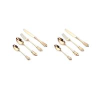 Juego de vajilla de acero inoxidable de 4 piezas para 8 personas