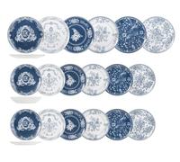 Juego de vajilla navideña H&H de 18 piezas, Jardín Chelsea