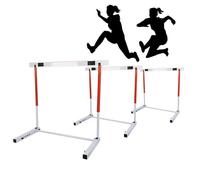Juego de Vallas metálicas Ajustables para Atletismo - Equipo de Entrenamiento para Adultos con Altura Ajustable, Pista de obstáculos, Kit de Vallas.