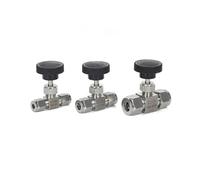 Juego de válvula solenoide SS304 ajustable for cilindros de gas (1 pieza): alta presión, resistente a ácidos, compatible con tubos de 3-12 mm
