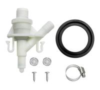 Juego de válvulas de agua de inodoro resistentes para campistas y accesorios de repuesto de sello redondo con pedales de la serie, sistema de descarga redondo para inodoros