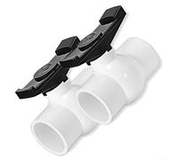 Juego de válvulas de agua de PVC de 2 pulgadas, válvula de bola de control de flujo eficiente con clasificación de 150 PSI, para uso residencial y comercial, 2 piezas