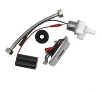 Juego de válvulas de descarga ajustables automáticas, sensor infrarrojo CC 6 V, fuente de alimentación para inodoro con ahorro de agua a distancia, detección dual (A)