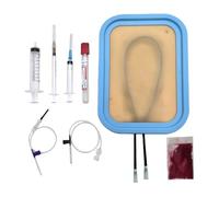 Juego de varias partes IV para entrenamiento de inyecciones, Brazo de práctica de modelo de piel realista IV, Juego de práctica de inserción IV para atención médica, Entrenamiento de inyecciones para