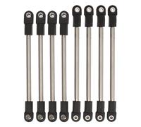 Juego de varillaje de varilla de enlace de acero inoxidable, 8 piezas de piezas de coche trepador RC, varilla de tracción de metal con distancia entre ejes de 275 mm para escala