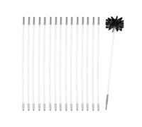 Juego De Varillas De Cepillo For Chimenea Deshollinador De Nailon Con 9 Varillas Flexibles De 410 Mm For Tubos De Estufa Ø100 Mm Kit de limpieza de chimenea(18 Rods,610mm)