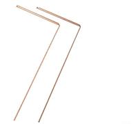 Juego de varillas de cobre dual Pure Pendulum Plus Mat Teller Fortune Dowsing Adivinación Birch Detector Varillas con asas de cobre