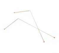 Juego de varillas de cobre para radiestesia, 2 piezas, herramientas de radiestesia de alta conductividad para localizar objetos perdidos, prueba de valla eléctrica de 12 pulgadas