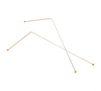 Juego de varillas de cobre profesional, equipo de detección de metales 99.9% herramienta de radiestesia de cobre puro, con bolsa de almacenamiento, longitud de 12 pulgadas, 2 piezas