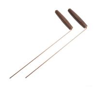 Juego de varillas de cobre profesional para detección de objetos perdidos de agua, brujas, minerales, 29 cm
