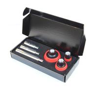 Juego de varillas de extensión para amoladora angular, eje roscado M14, 3 tamaños, 75 mm, 100 mm, 140 mm, apto para pulido preciso en zonas estrechas, adaptador de amoladora en ángulo