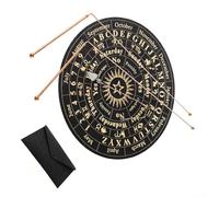 Juego de varillas de radiestesia, herramientas profesionales de radiestesia de cobre, varillas de radiestesia de cobre del 99.9%, barra de radiestesia de 2 piezas + péndulo de radiestesia + juego de