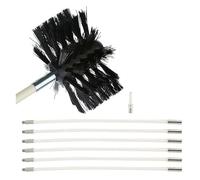 Juego De Varillas For Cepillos De Chimenea, Cepillo For Tubos De Estufa De Diámetro, Cepillo For Chimenea, Tubo Seco, Varilla De Limpieza De Chimene(6 Rods,410mm)